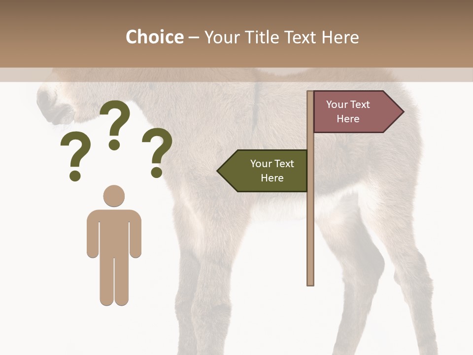 Portrait Baby Whinny PowerPoint Template