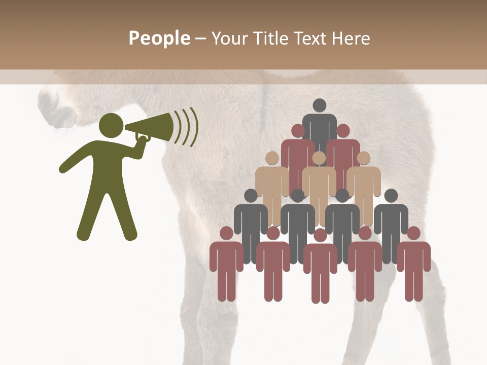 Portrait Baby Whinny PowerPoint Template