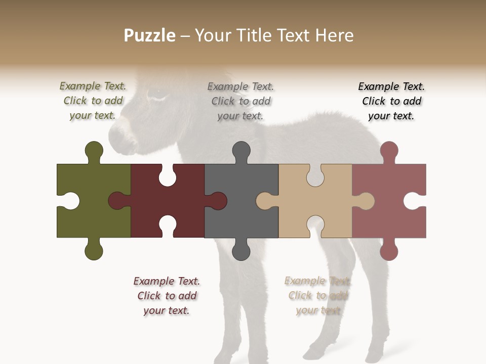 Animal Themes Adorable White Background PowerPoint Template