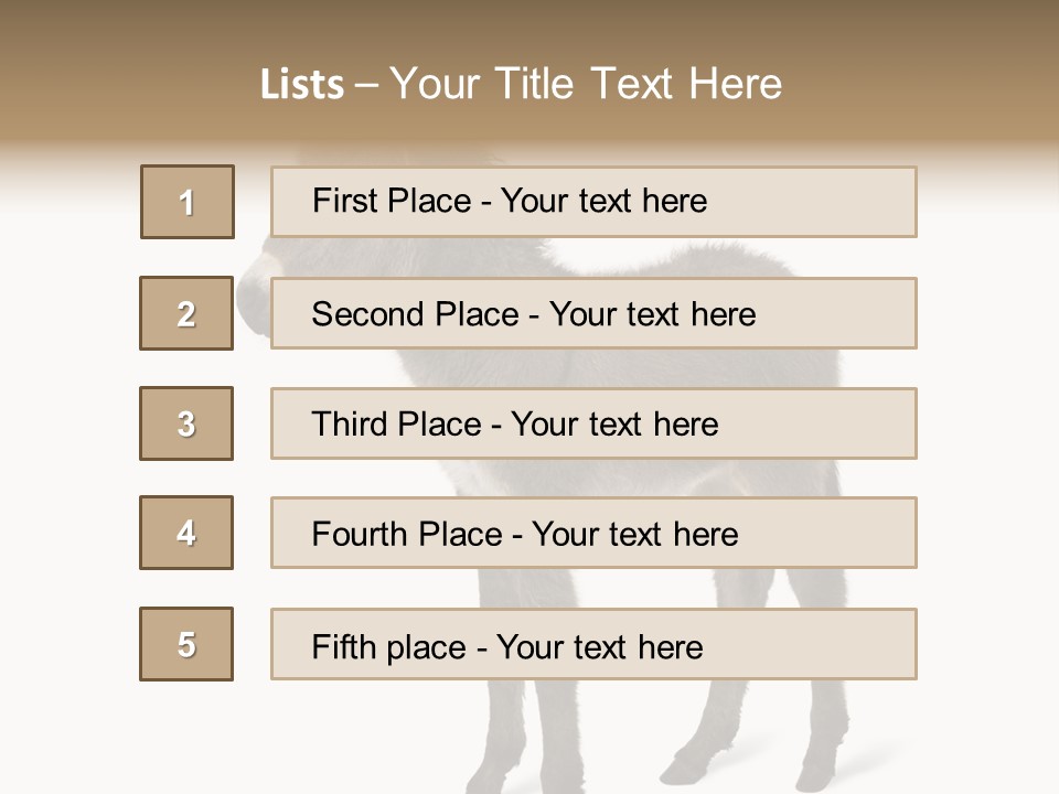 Animal Themes Adorable White Background PowerPoint Template