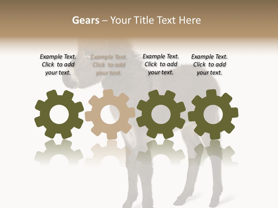 Animal Themes Adorable White Background PowerPoint Template