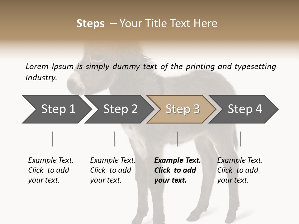 Animal Themes Adorable White Background PowerPoint Template