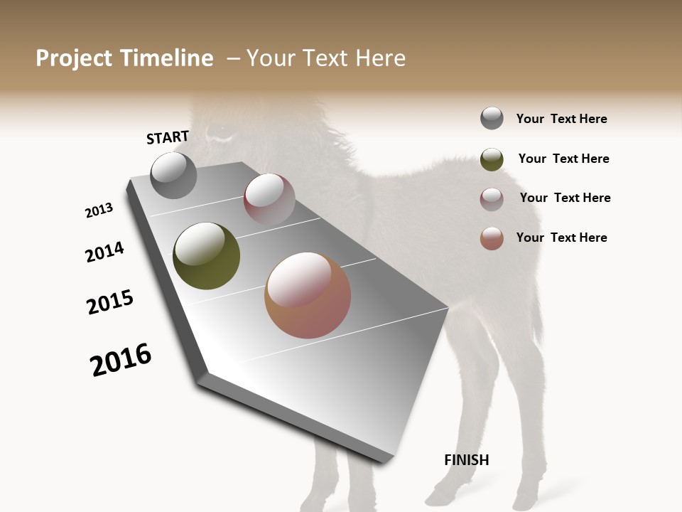 Animal Themes Adorable White Background PowerPoint Template