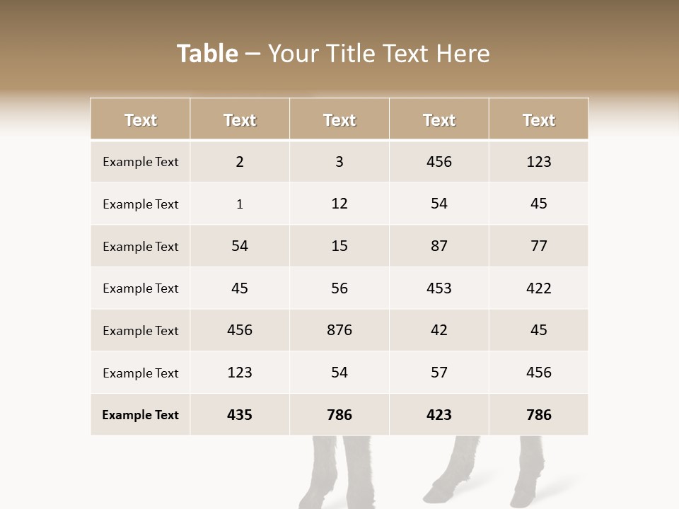 Animal Themes Adorable White Background PowerPoint Template