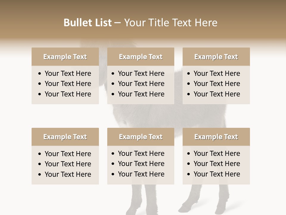 Animal Themes Adorable White Background PowerPoint Template