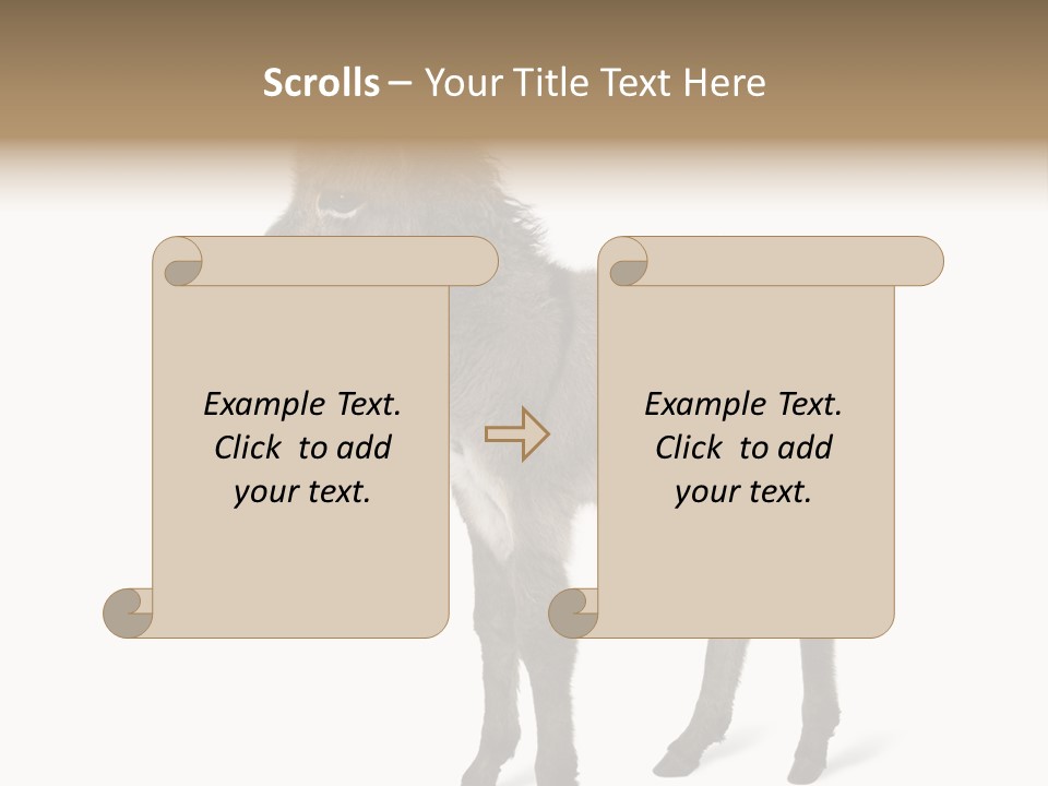 Animal Themes Adorable White Background PowerPoint Template