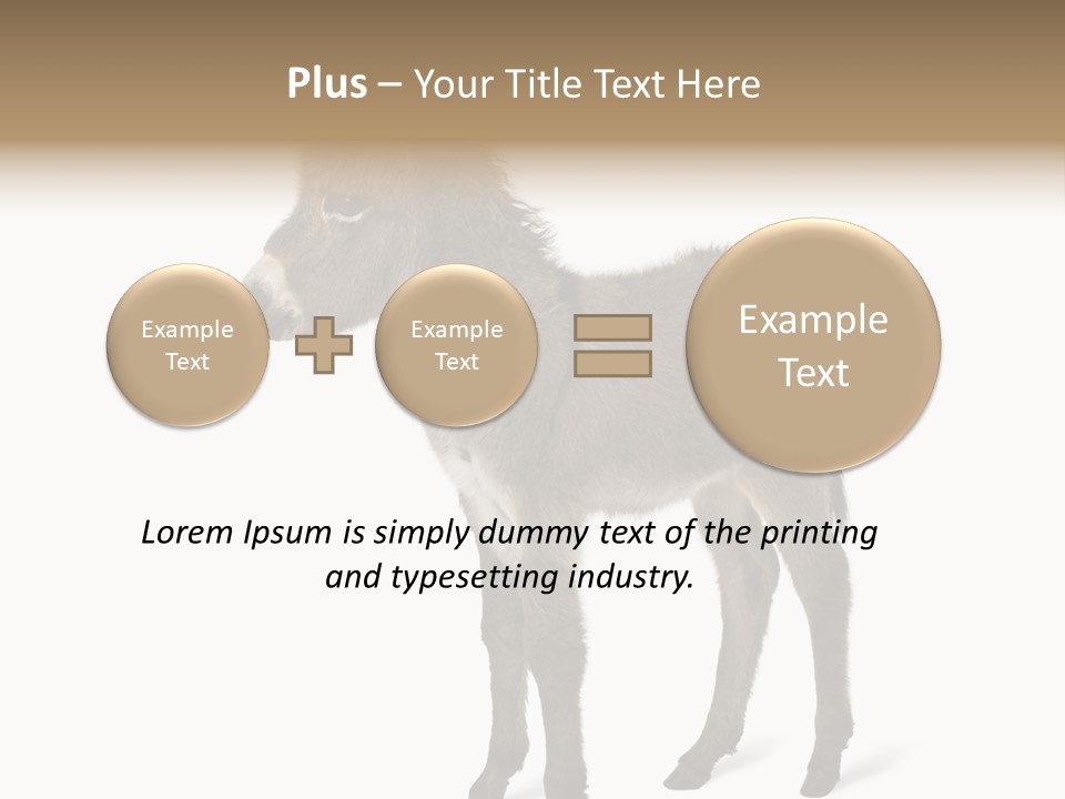 Animal Themes Adorable White Background PowerPoint Template