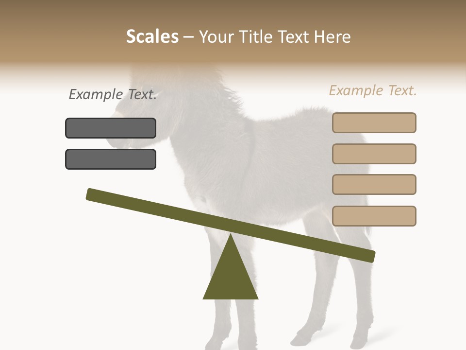 Animal Themes Adorable White Background PowerPoint Template