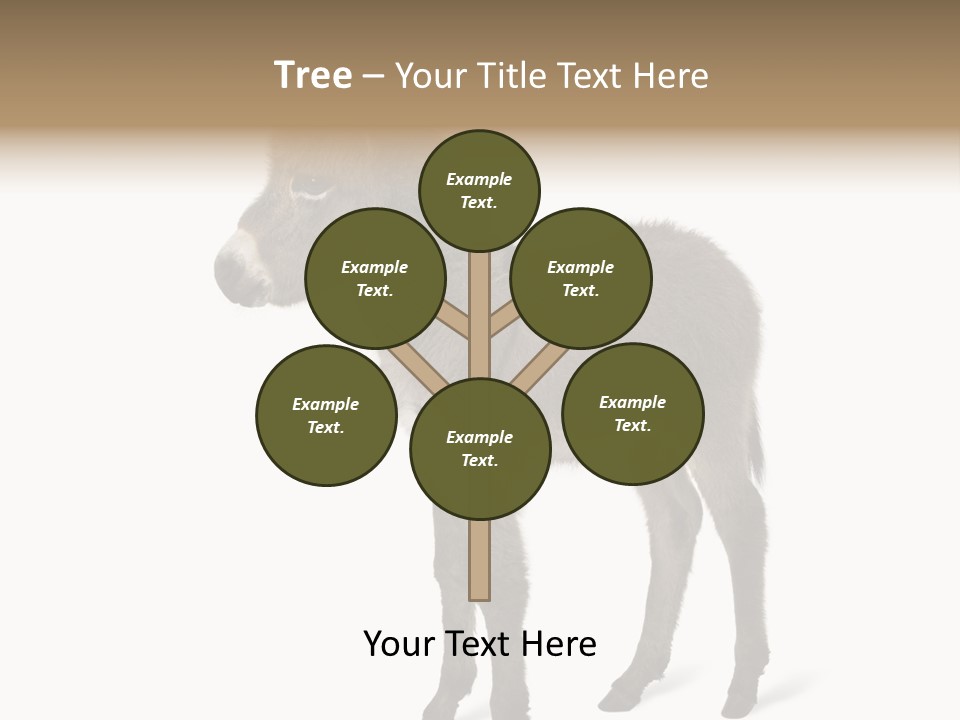 Animal Themes Adorable White Background PowerPoint Template