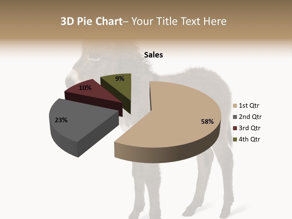 Animal Themes Adorable White Background PowerPoint Template