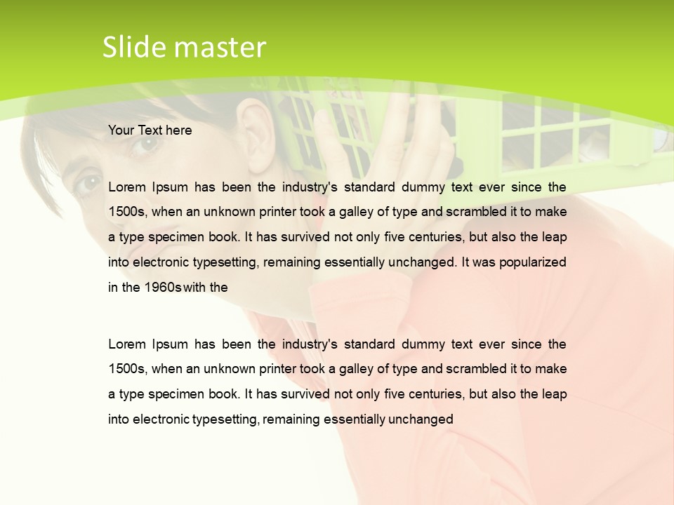 Haare Stress Hausarbeit PowerPoint Template