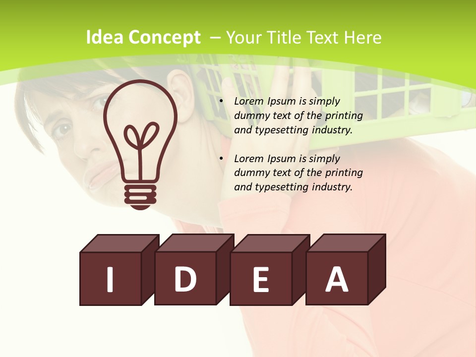 Haare Stress Hausarbeit PowerPoint Template