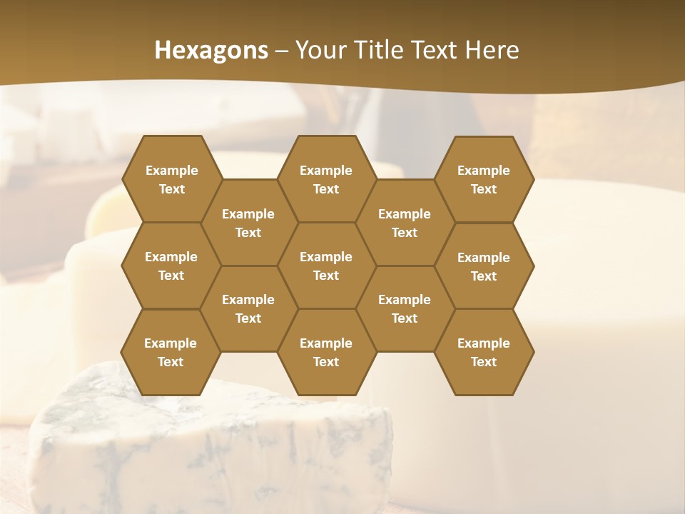 Group Of Objects French Culture Hard Cheese PowerPoint Template