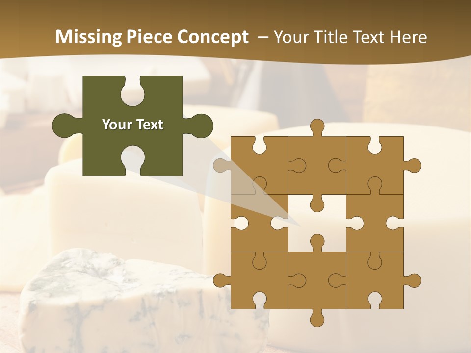 Group Of Objects French Culture Hard Cheese PowerPoint Template