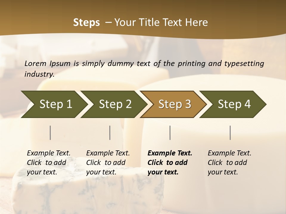 Group Of Objects French Culture Hard Cheese PowerPoint Template