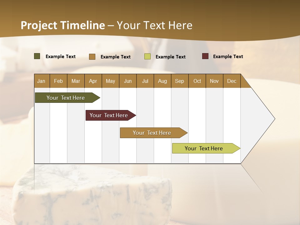 Group Of Objects French Culture Hard Cheese PowerPoint Template