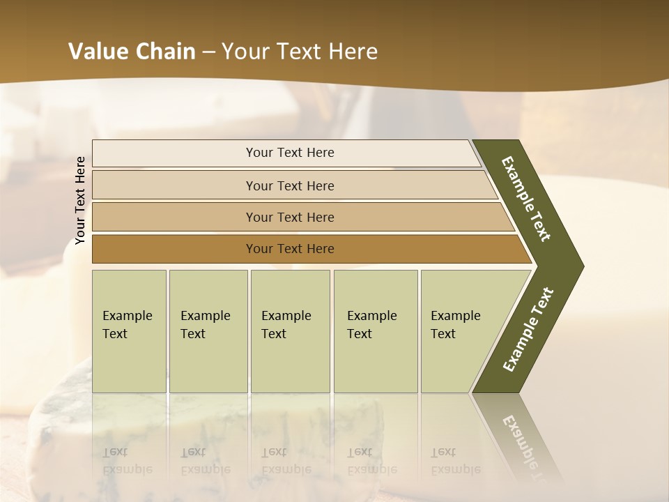 Group Of Objects French Culture Hard Cheese PowerPoint Template