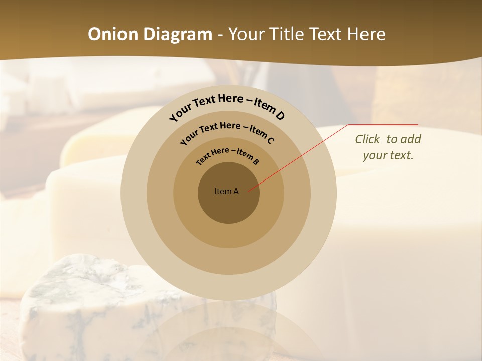 Group Of Objects French Culture Hard Cheese PowerPoint Template