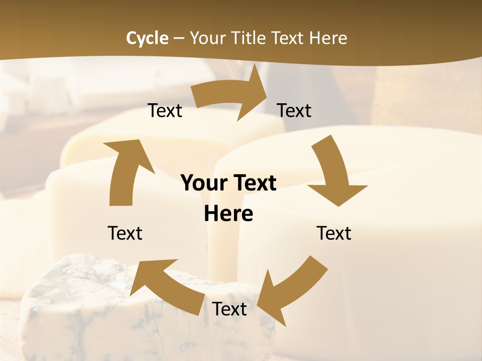 Group Of Objects French Culture Hard Cheese PowerPoint Template