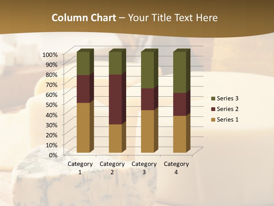 Group Of Objects French Culture Hard Cheese PowerPoint Template