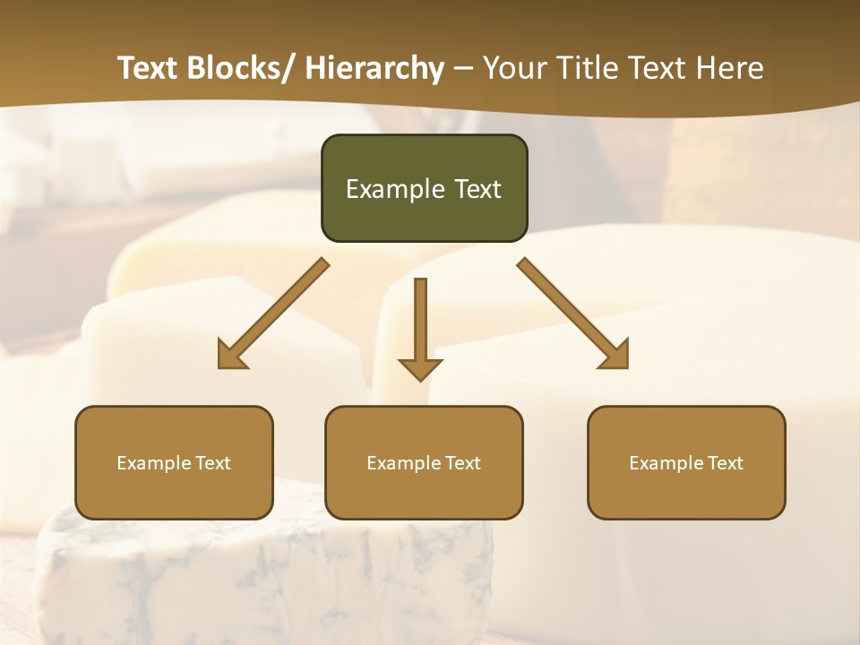 Group Of Objects French Culture Hard Cheese PowerPoint Template