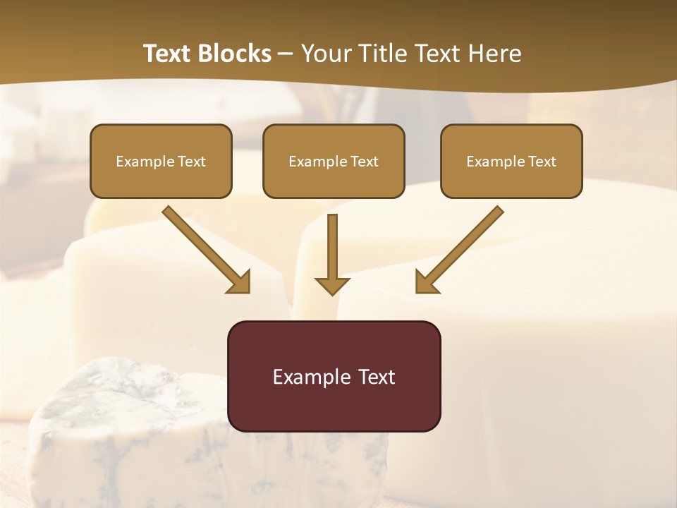 Group Of Objects French Culture Hard Cheese PowerPoint Template