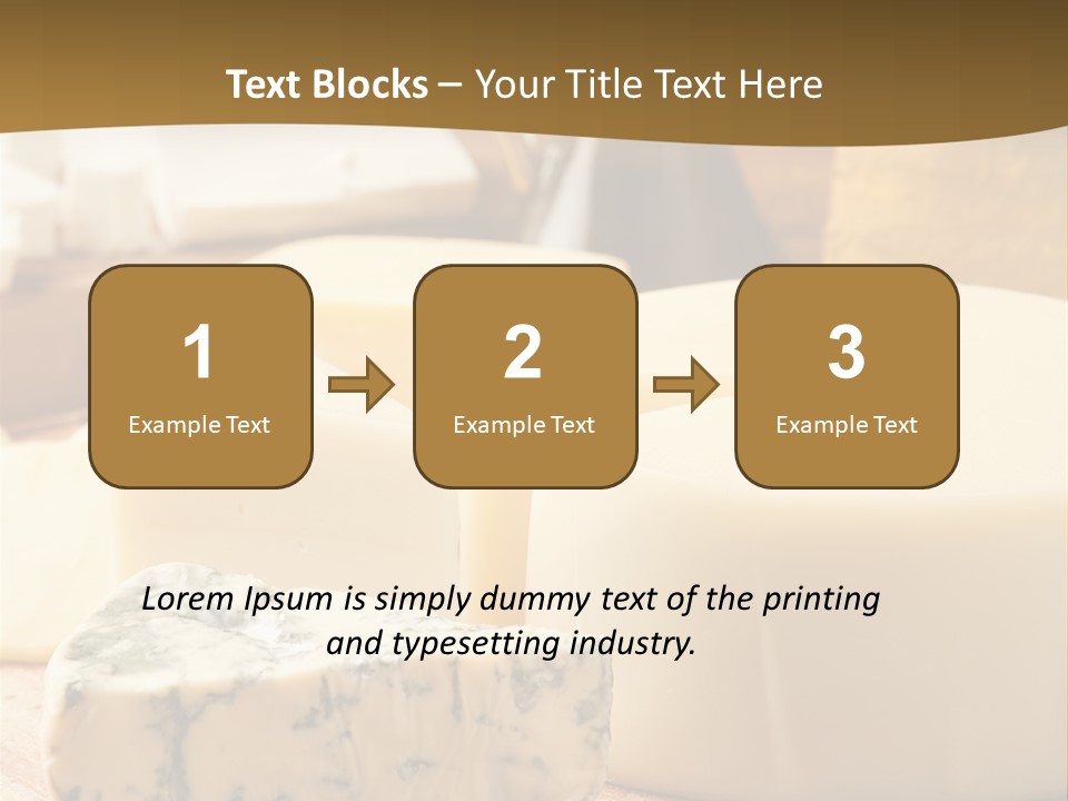 Group Of Objects French Culture Hard Cheese PowerPoint Template