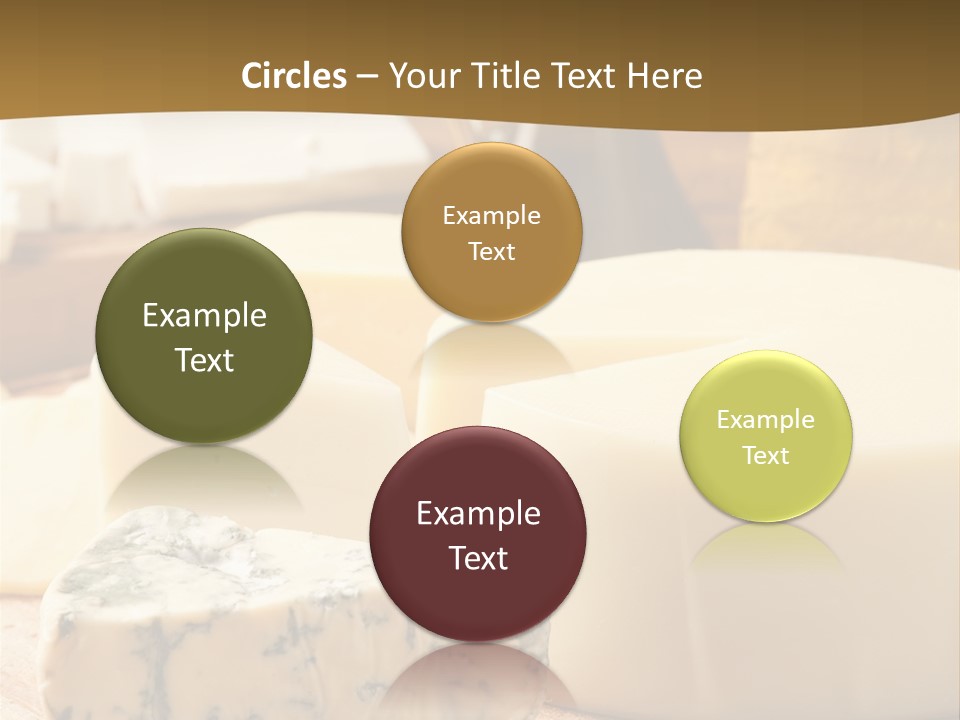 Group Of Objects French Culture Hard Cheese PowerPoint Template