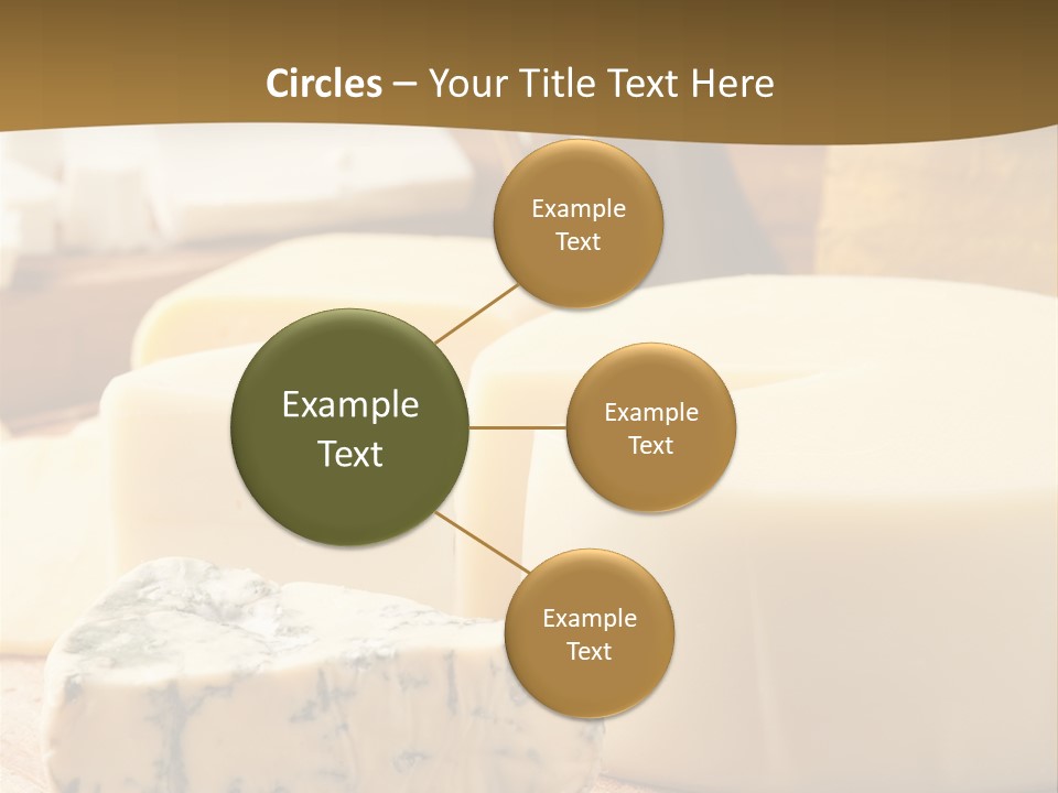 Group Of Objects French Culture Hard Cheese PowerPoint Template