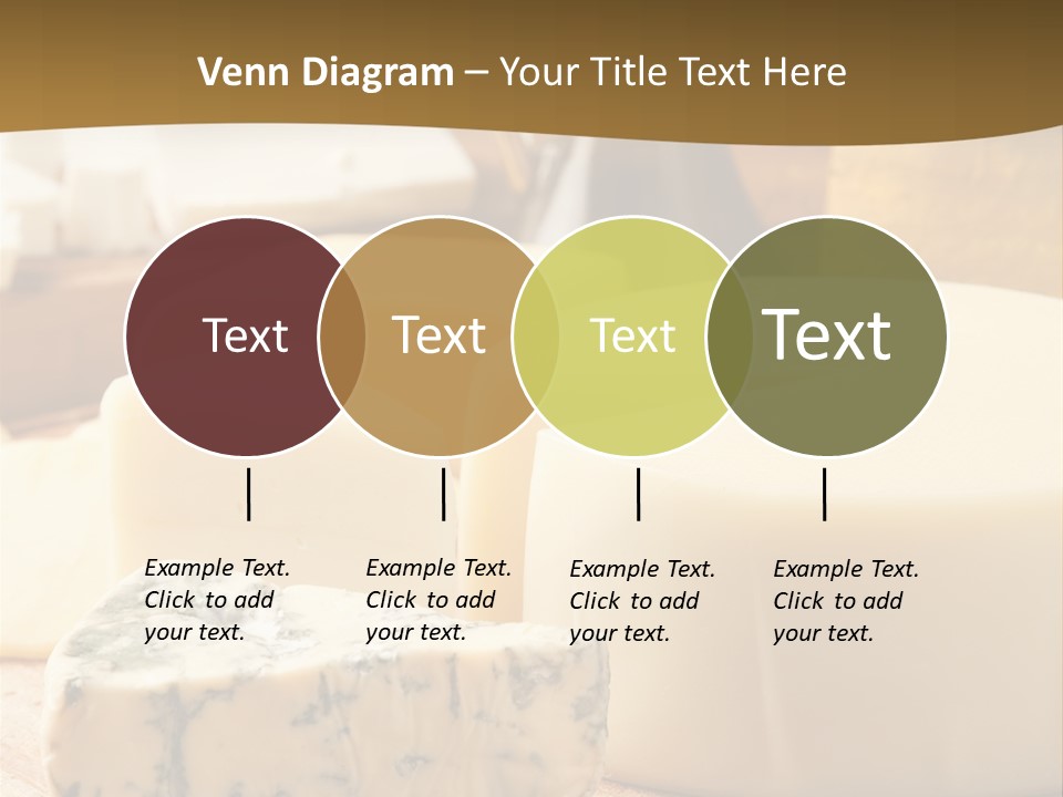 Group Of Objects French Culture Hard Cheese PowerPoint Template
