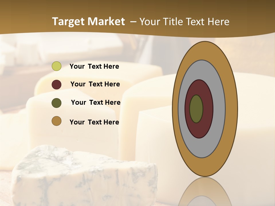 Group Of Objects French Culture Hard Cheese PowerPoint Template