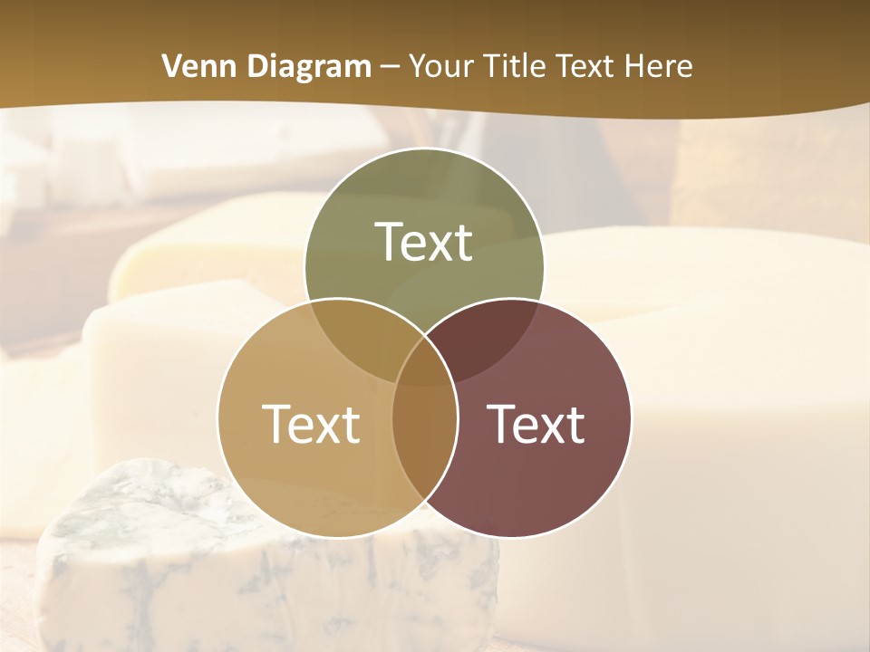 Group Of Objects French Culture Hard Cheese PowerPoint Template