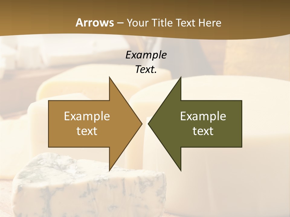 Group Of Objects French Culture Hard Cheese PowerPoint Template