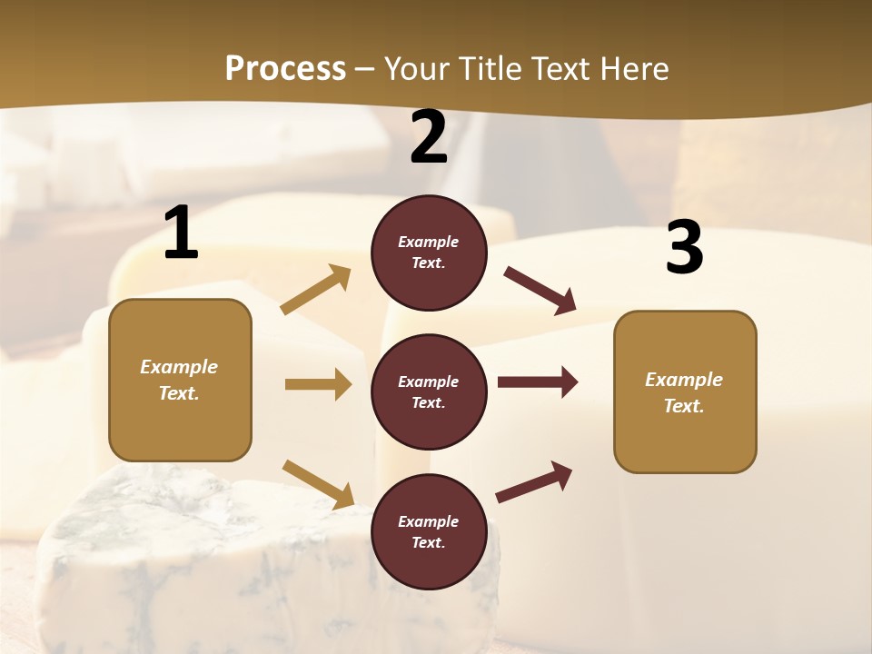 Group Of Objects French Culture Hard Cheese PowerPoint Template