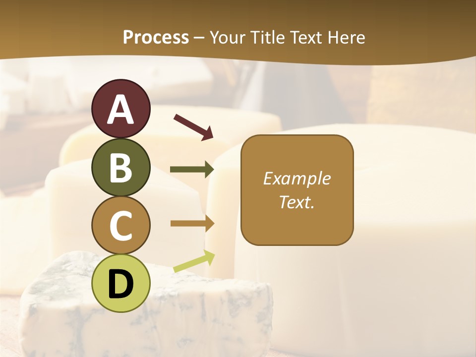 Group Of Objects French Culture Hard Cheese PowerPoint Template