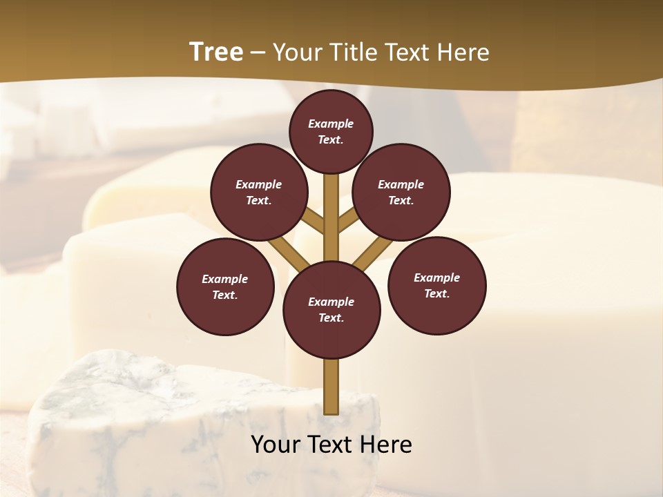 Group Of Objects French Culture Hard Cheese PowerPoint Template