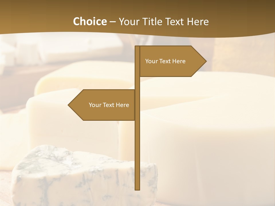 Group Of Objects French Culture Hard Cheese PowerPoint Template