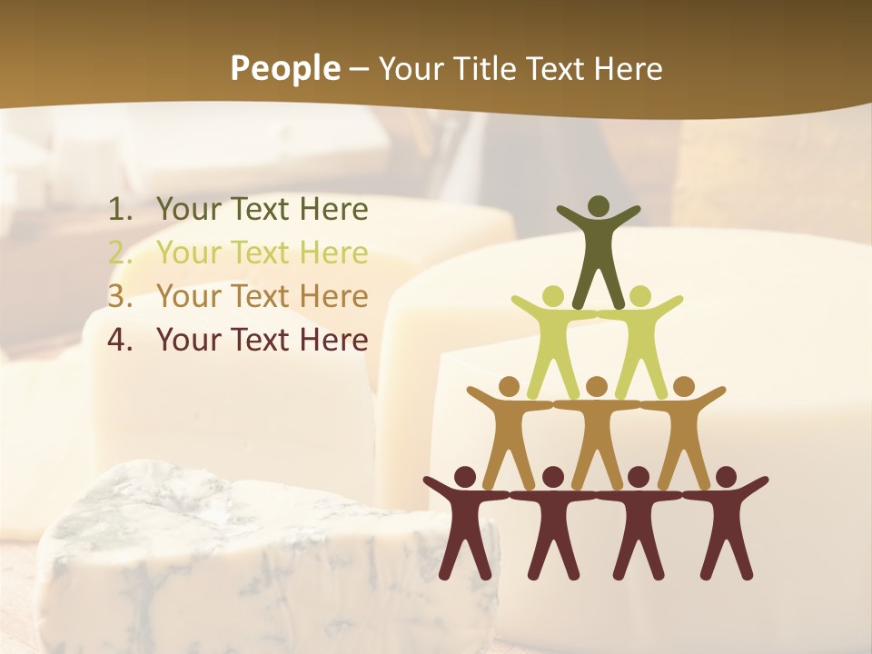 Group Of Objects French Culture Hard Cheese PowerPoint Template