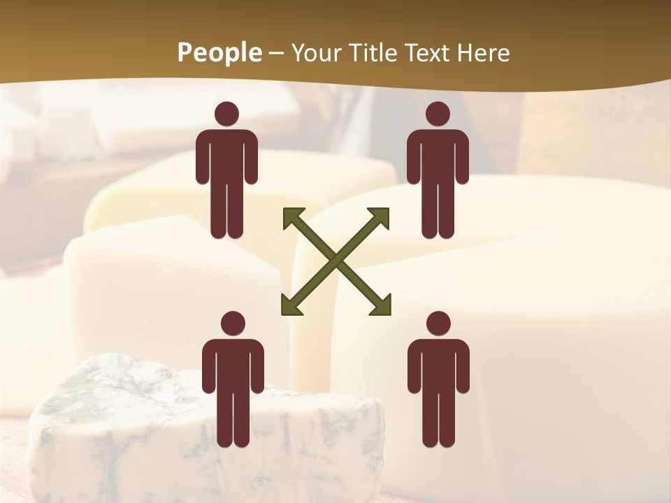 Group Of Objects French Culture Hard Cheese PowerPoint Template