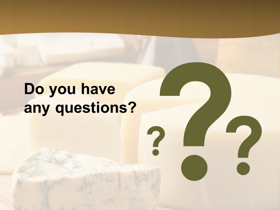 Group Of Objects French Culture Hard Cheese PowerPoint Template