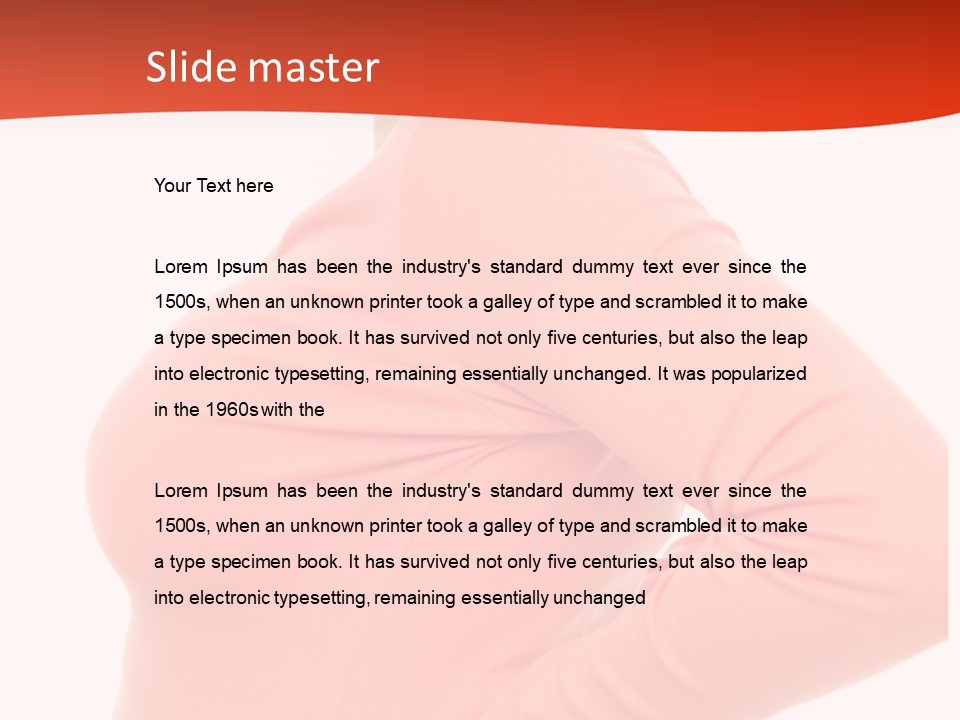 Lendenwirbel Training Kopfschmerzen PowerPoint Template