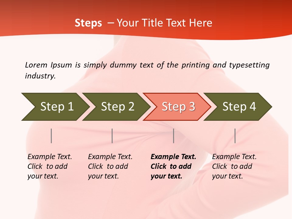 Lendenwirbel Training Kopfschmerzen PowerPoint Template