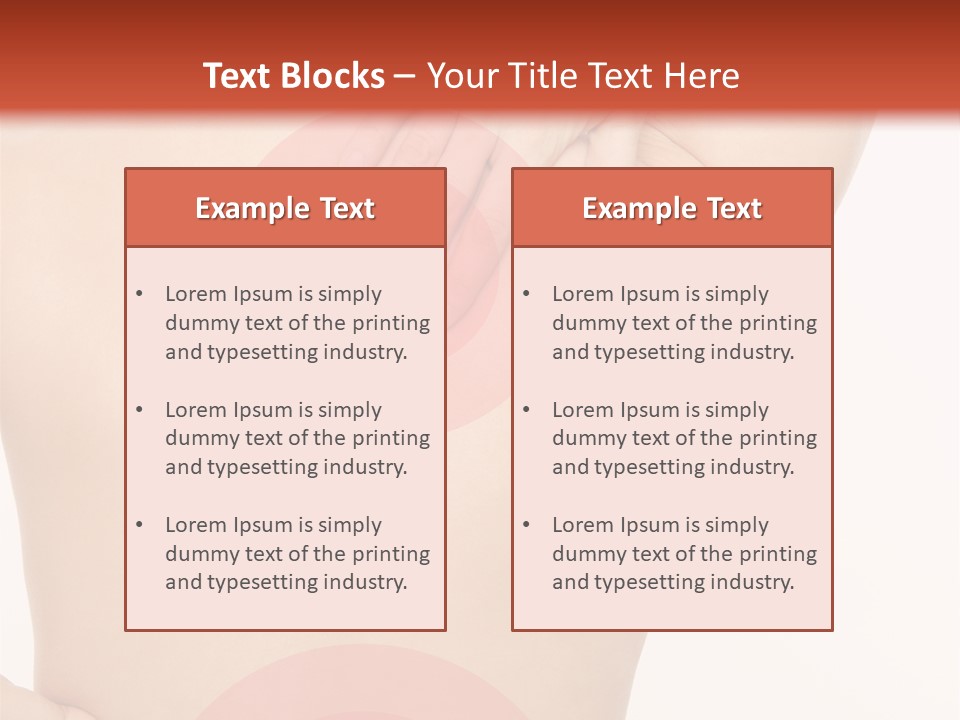 Nacken Verspannt Massage PowerPoint Template