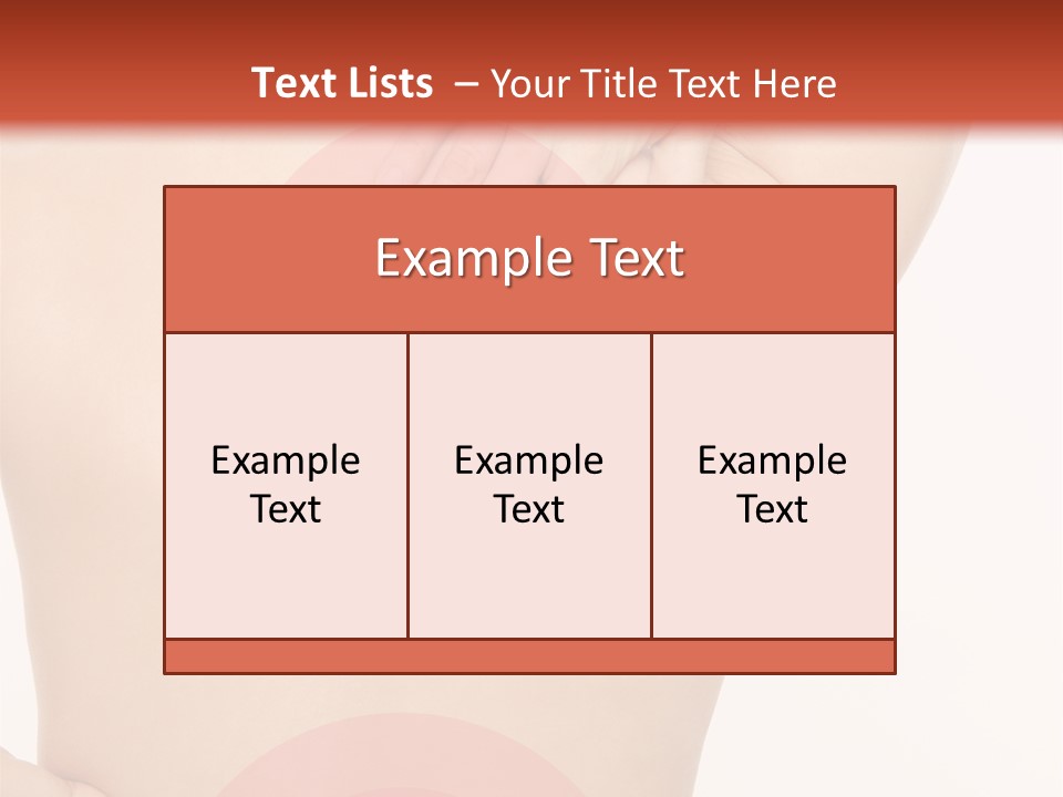 Nacken Verspannt Massage PowerPoint Template