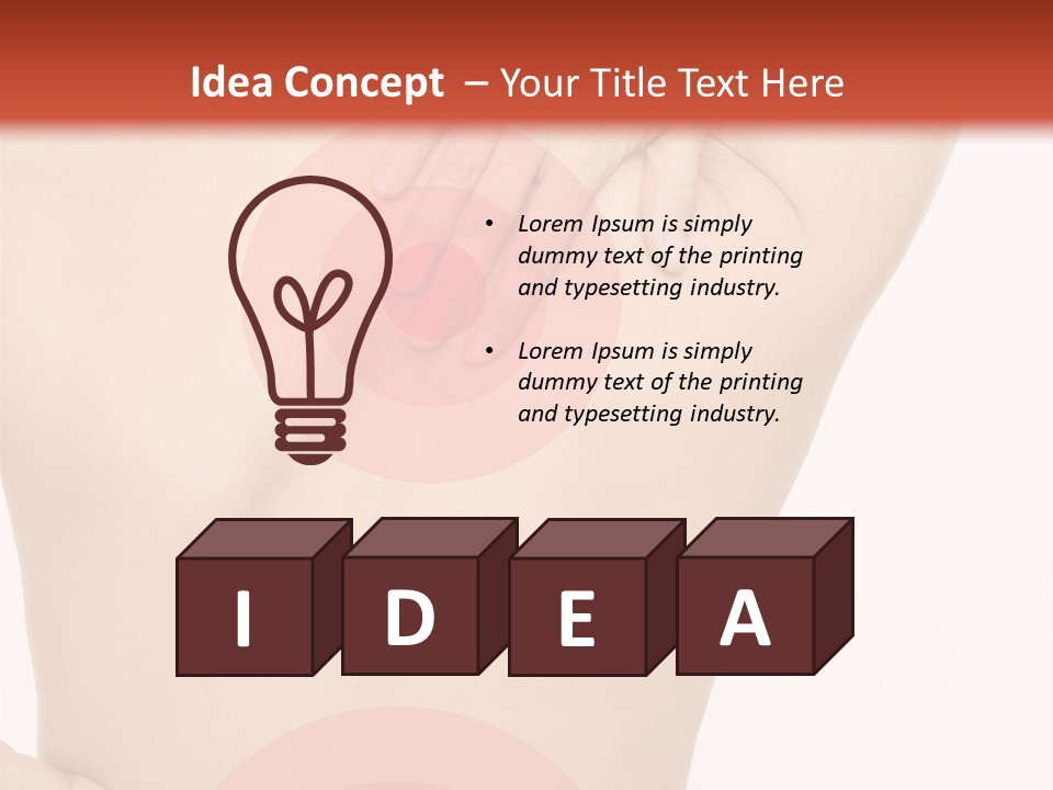 Nacken Verspannt Massage PowerPoint Template