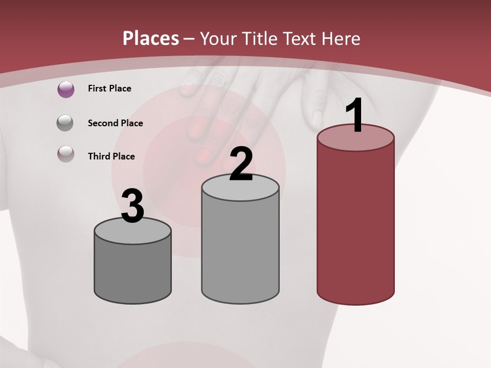 Massieren Genick Kopfschmerzen PowerPoint Template