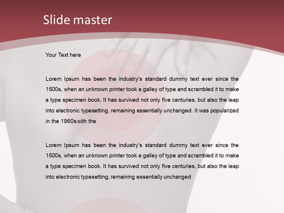 Massieren Genick Kopfschmerzen PowerPoint Template