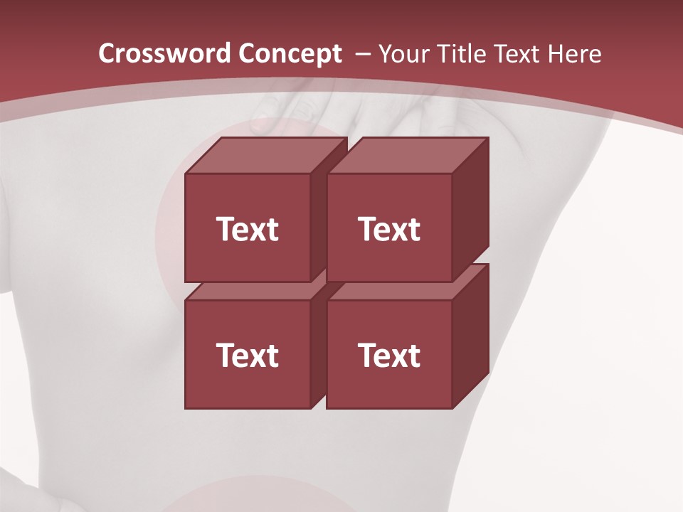 Massieren Genick Kopfschmerzen PowerPoint Template
