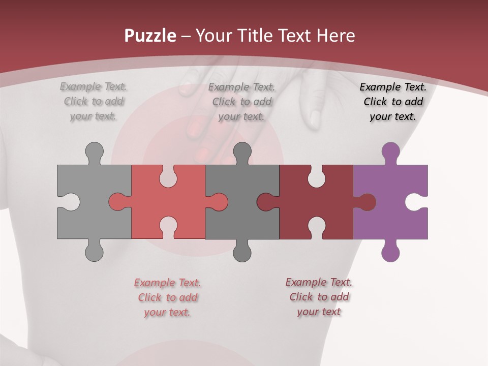 Massieren Genick Kopfschmerzen PowerPoint Template