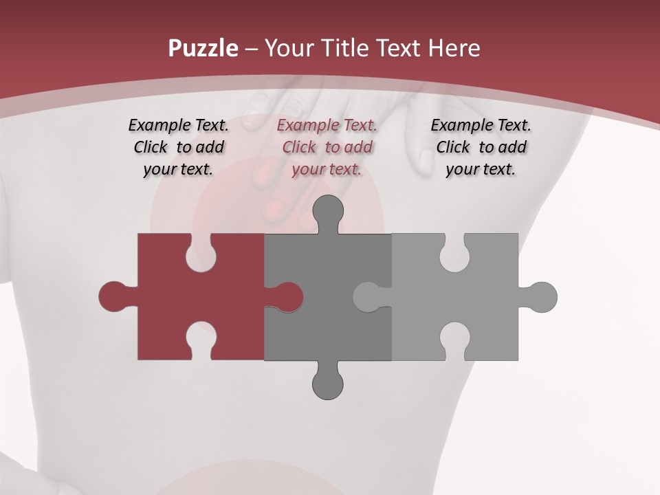 Massieren Genick Kopfschmerzen PowerPoint Template